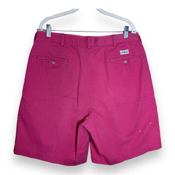 Polo Ralph Lauren Shorts Mens 36 Pleated Tyler Chino Prep Loose Salmon Read - Picture 4 of 11